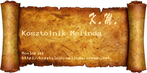 Kosztolnik Melinda névjegykártya